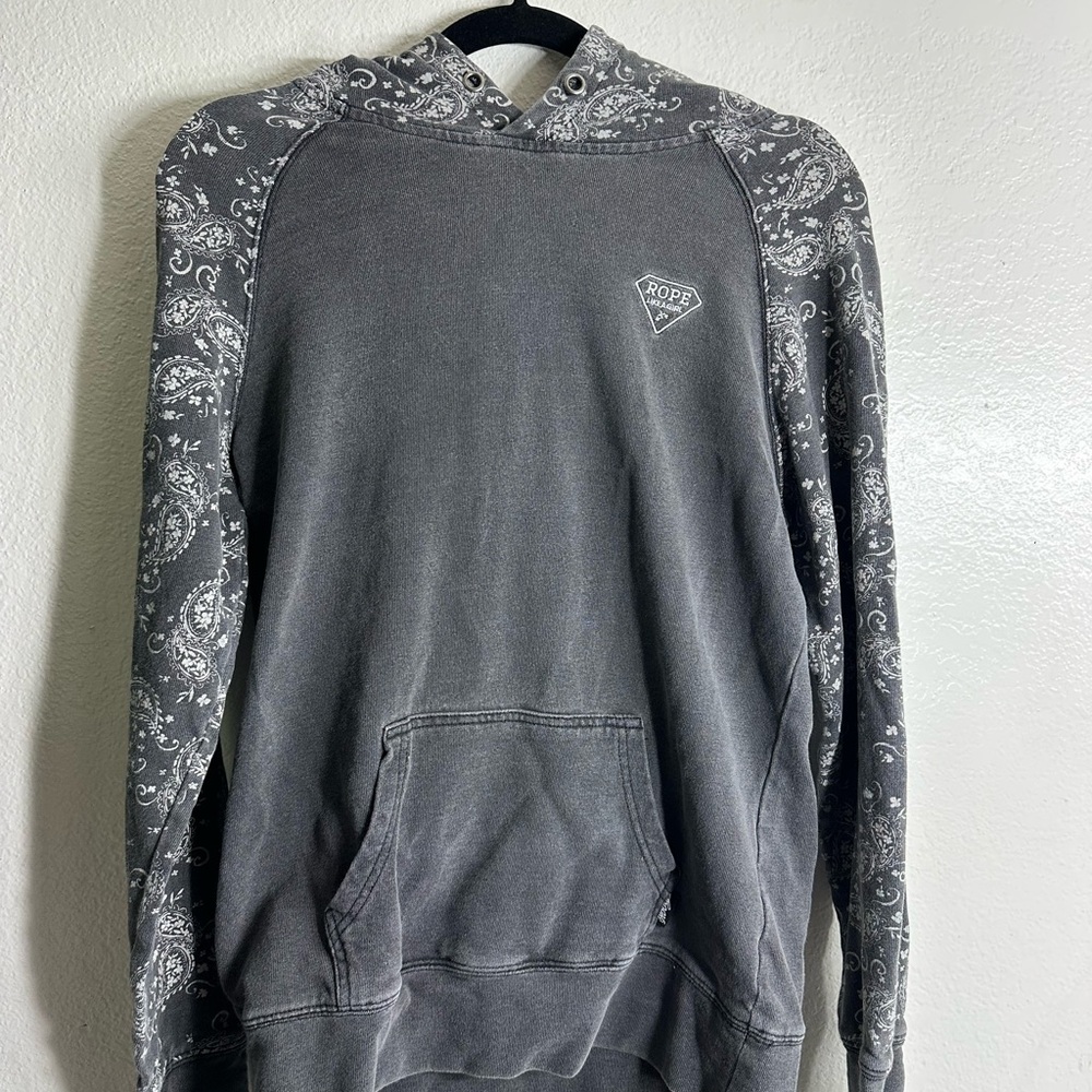 Hooey Gray Paisley Women's Hoodie